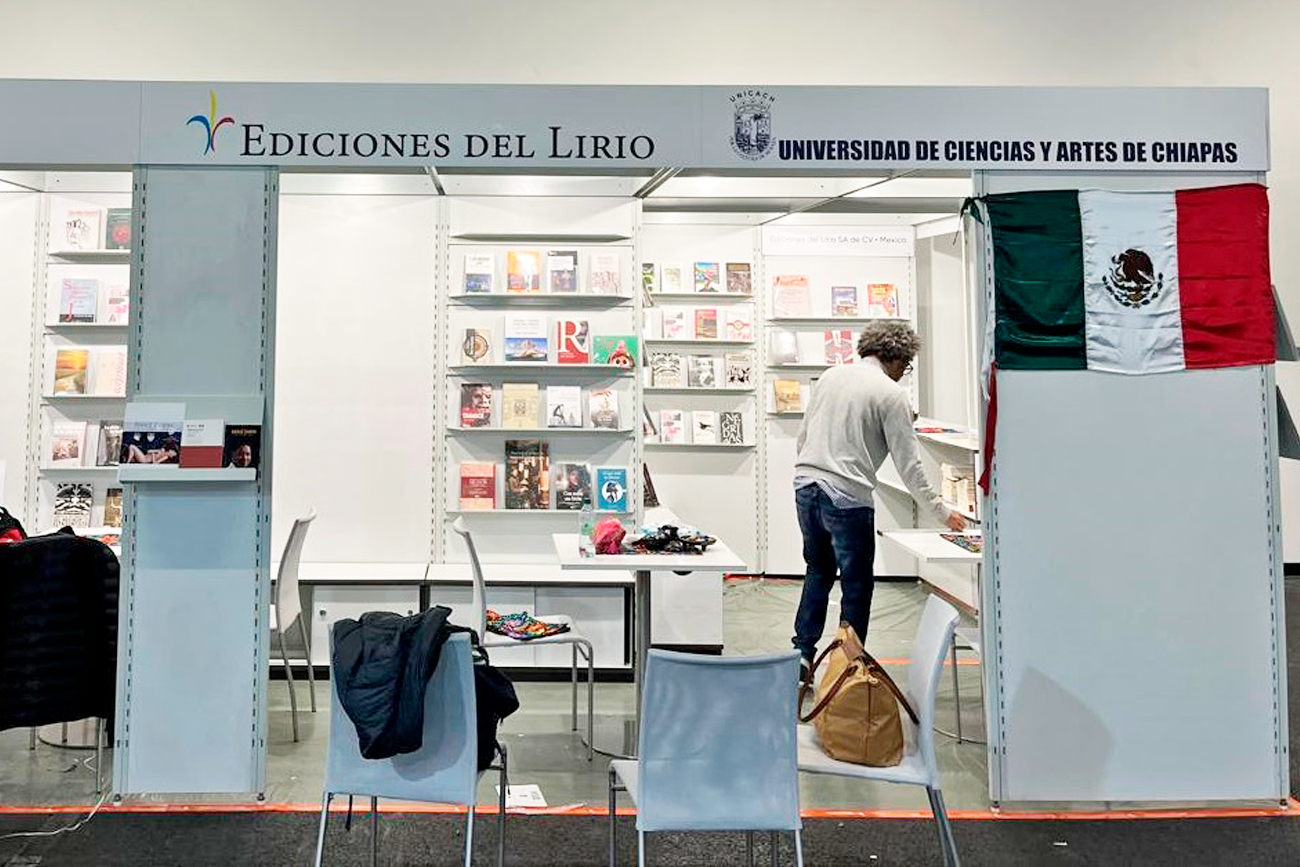 Una muestra representativa de la producción editorial de la UNICACH se exhibe a partir de este 16 de octubre en la Feria del Libro de Frankfurt, Alemania.