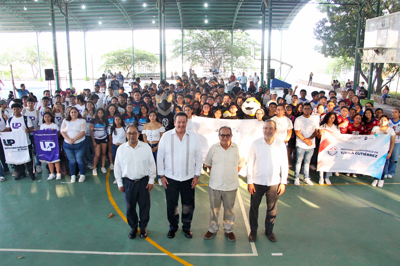 Se reunieron deportistas universitarios de 7 instituciones de educación superior públicas y privadas, en el Torneo de la Fraternidad Universitaria de Chiapas 2024.