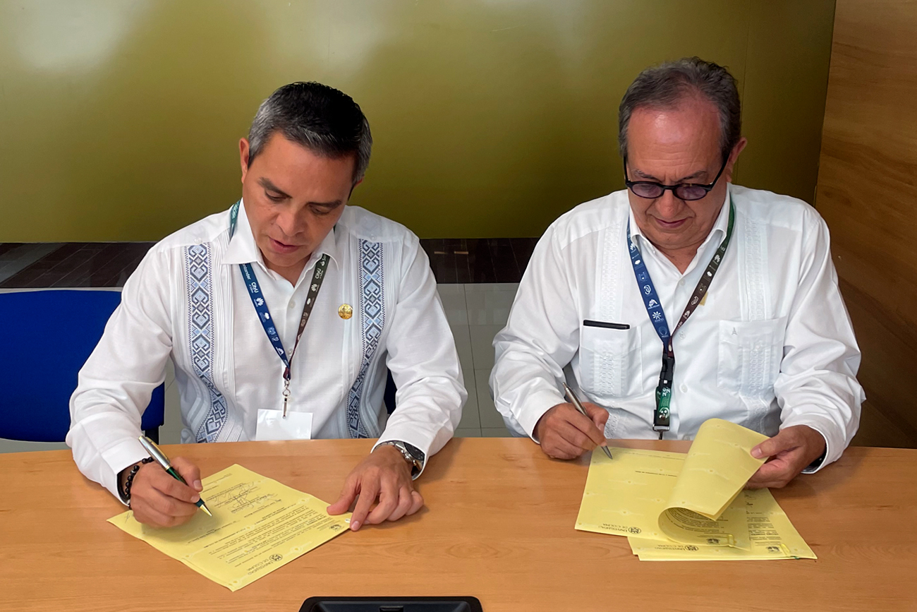 Los rectores de la UNICACH y UdeC, Christian Jorge Torres Ortiz Zermeño ratificaron su compromiso y disposición para colaborar.