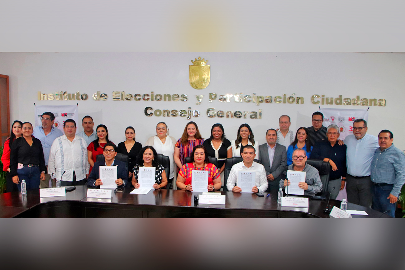 Este convenio, formaliza la conformación de un espacio de colaboración interinstitucional entre el IEPC, el H. Congreso del Estado de Chiapas, la UNICACH, la UNACH y la Universidad Intercultural de Chiapas.