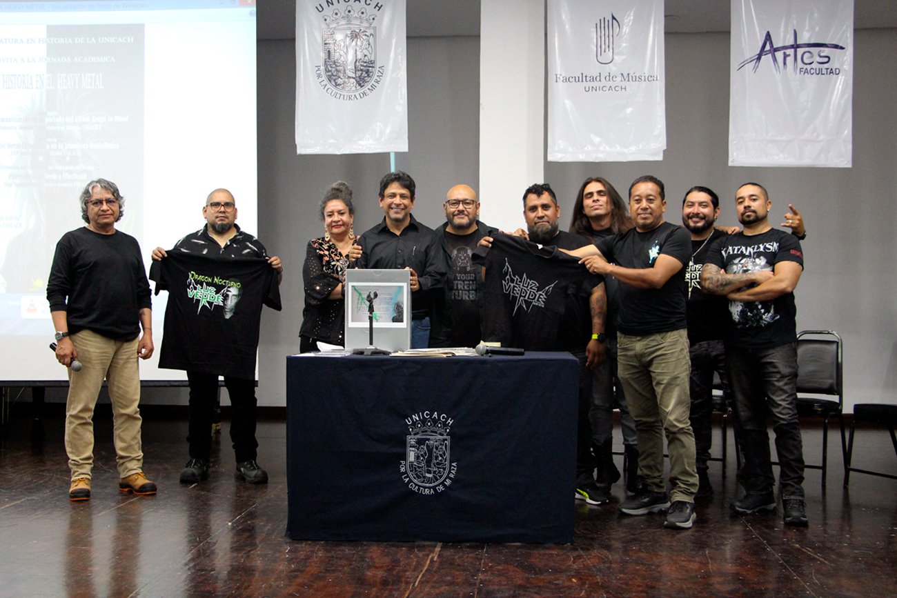 Inicia UNICACH fondo documental Historia del Heavy Metal en Chiapas.