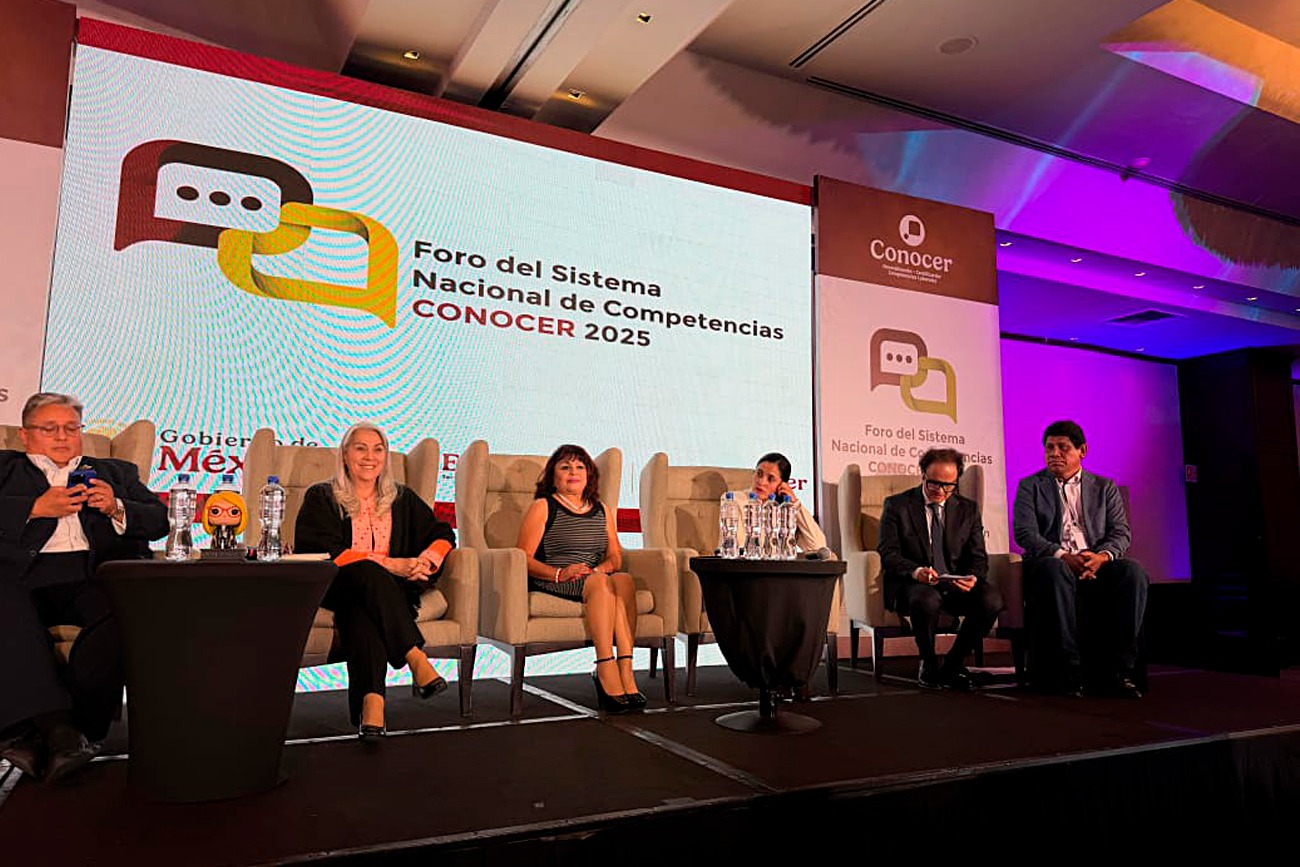 Foro del Sistema Nacional de Competencias CONOCER 2025, realizado en la Ciudad de México.