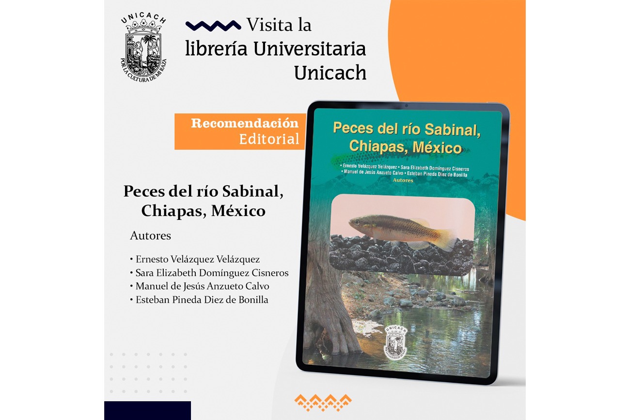 libro “Peces del río Sabinal, Chiapas, México