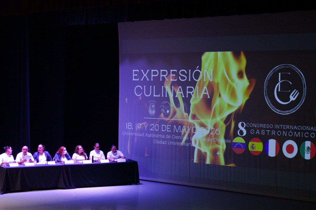 Anuncia UNICACH 8.º Congreso Internacional Gastronómico “Expresión Culinaria”