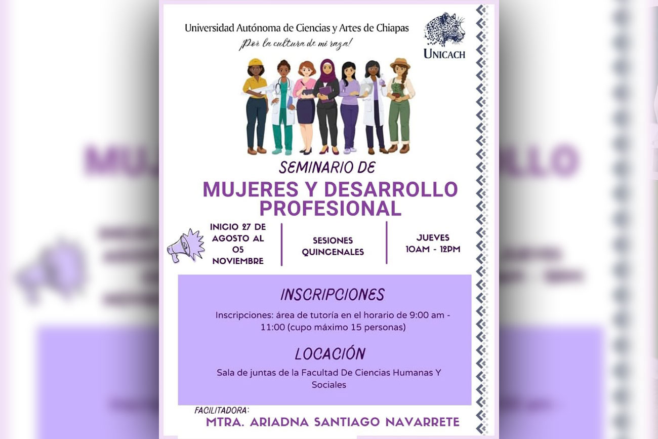 UNICACH genera espacios de acompañamiento y bienestar para mujeres estudiantes