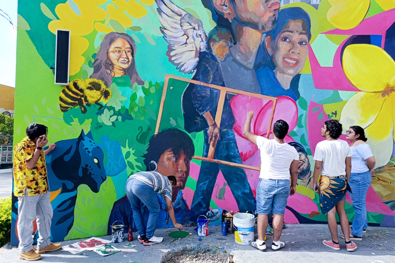 Color y transformación en nuevo mural del Parque de la Juventud